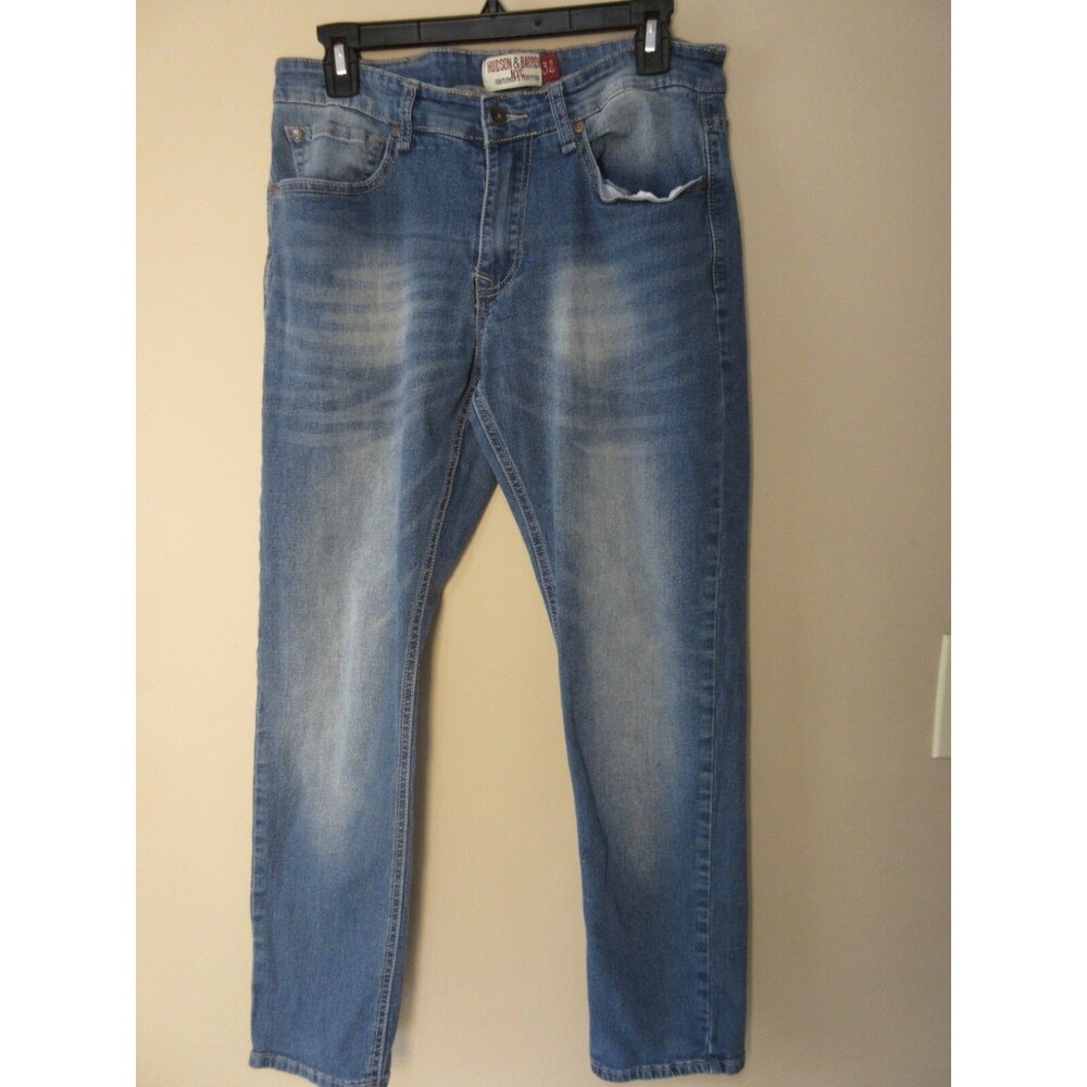Hudson Barrow NYC Gentlemen's Outfitter Jeans Women 32 Blue Slim Stretch